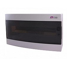 Розподільний щит ETI ECT 18PT (18 модулів прозорі дверцята) (1101002)