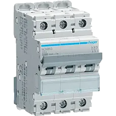 Автоматичний вимикач 3п 10kA C-63A 3м (Hager NCN363) (1764474)