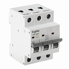 Автоматичний вимикач 3-полюсний Sigma 6кА, 3P, 40А 