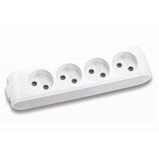 Колодка для подовжувача Panasonic X-tendia 4 гнізда grey (WLTB02402GR-UA) (1389402)