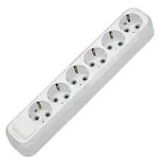 Колодка 6 гнізд з заземленням (Makel MGP181) (1626419)