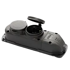 Колодка подвійна із заглушкою 2*16 (каучук) (ERKA 6002) (1626423)