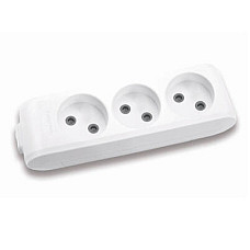 Колодка для подовжувача Panasonic X-tendia 3 гнізда grey (WLTB02302GR-UA) (1168780)