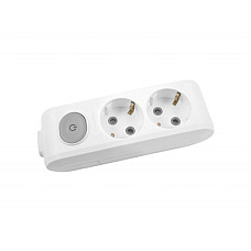 Колодка для подовжувача Panasonic X-tendia 2 гнізда grey (WLTA04202GR-UA)