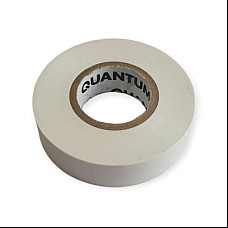 Ізоляційна стрічка Quantum white shinny 18мм/30м (QM-EIT130WS-18/30)