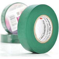 Ізоляційна стрічка 3M 0.13мм x 18мм x 10м Green, от -10°С до +80°С (3M/0,13/18/10-GN)