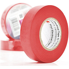 Ізоляційна стрічка 3M 0.15мм x 18мм x 20м Red, от -10°С до +80°С (0,15мм*18мм*20м_R)