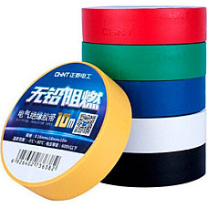Ізоляційна стрічка CHINT 0.16мм*18мм*20м Green, 600v, temp -5°С/+ 80°С, 10 шт. (0,16мм*18мм*20м-G)