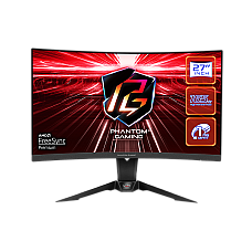 Ігровий монiтор 27" VA 1500R 165Hz 1ms QHD (2560 x  1440) 2xHDMI(2.0) 1xDP(1.4) 1xHP Integrated Wi-Fi PG27Q15R2A ASROCK (PG27Q15R2A)
