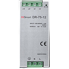 Блок живлення HiSmart 12V, 6.3A, 75W, DIN (1405970)