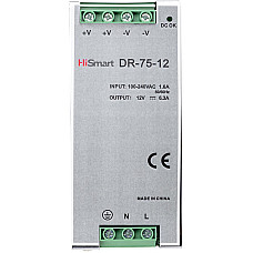 Блок живлення HiSmart 12V, 6.3A, 75W, DIN (1405970)