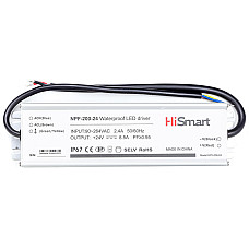 Блок живлення HiSmart 24V, 8.5A, 200W, PFC, IP67 (1405975)