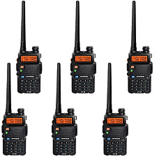 Портативна рація Baofeng UV-5R Black Six Pack комплект 6 шт (2200000758965)