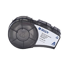 Стрічка для принтера етикеток Brady M21-30-423, 38.1мм х 19.05мм, 91ет, black on white, поліестр (152098)