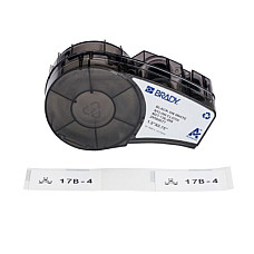 Стрічка для принтера етикеток Brady M21-136-499, 38.1мм х 19.05мм, 91шт, black on white, нейлон (152093)