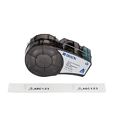 Стрічка для принтера етикеток Brady M21-136-595-WT, всепогодні, 38,10 мм х 19,05 мм, black on white, вініл, для M210, M211 (176812)