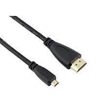 Додаткове обладнання для Мікро ПК Raspberry Pi кабель Micro HDMI to HDMI for Pi 4B (RA557)