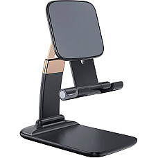 Підставка до планшета та телефона Knight Foldable Desk Mobile Phone Holder Stand (Plastic) Black Ess