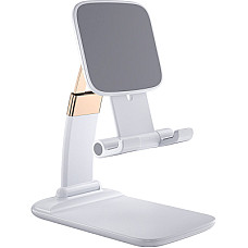 Підставка до планшета та телефона Knight Foldable Desk Mobile Phone Holder Stand (Plastic) White Ess