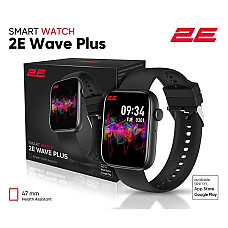 Смарт-годинник 2E Wave Plus 47 mm Black (2E-CWW12BK)