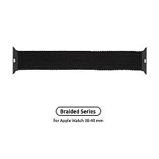 Ремінець Armorstandart Braided Solo Loop для Apple Watch 38mm/40mm/41mm Charcoal Size 2 (120 mm) (ARM58060)