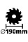 Дискова пила Einhell TE-CS 18/190 Li BL - Solo акум., PXC, 18В, диск 190х20 мм (без АКБ та ЗП) (4331210)