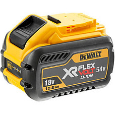 Акумулятор до електроінструменту DeWALT 18 В/54 В, 12Ah/4Ah, час заряджання 120 хв (DCB548)