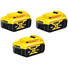 Акумулятор до електроінструменту DeWALT 18 В XR Li-lon 5Ah, 3 шт., 1.94 кг (DCB184P3)