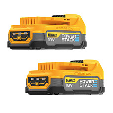 Акумулятор до електроінструменту DeWALT 18V XR Li-lon PowerStack 1.7Ah, 2 шт., вага 0.7 кг (DCBP034E