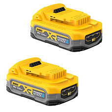 Акумулятор до електроінструменту DeWALT 18V XR Li-lon PowerStack 3.5Ah, 2 шт., вага 1.1 кг (DCBP318S