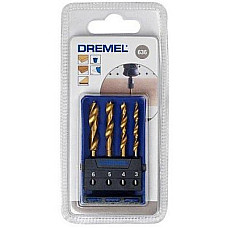 Набір свердл Dremel 3, 4, 5, 6 мм, по дереву (2.615.063.6JA)