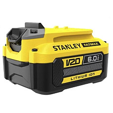 Акумулятор до електроінструменту Stanley FatMax, 18 В, 6 Аг, час заряджання 90 хв, вага 0.93 кг (SFM