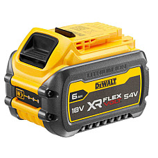 Акумулятор до електроінструменту DeWALT 18V/54V, 6Ah/2Ah, час заряджання 60 хв, вага 1.06 кг (DCB546
