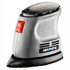 Шліфмашина вібраційна GRAPHITE Delta 105Вт платформа 140х140х97 24000кол·хв 0.87кг (59G335) (1837824)