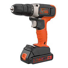 Шуруповерт Black&Decker 18 В Li-Ion, 1.5Ah, 600 об/хв, 1,2 кг (BCD001C1)