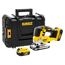Електролобзик DeWALT 18В XR Li-lon, безщітковий, 2x5Ah, ЗП, кейс TSTAK (DCS334P2)