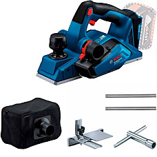 Електрорубанок Bosch GHO 185-LI, 18В, 82мм, стругання до 2.6мм, паз до 9мм (без АКБ та ЗП) (0.601.5B5.021)