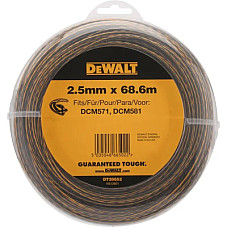Жилка косильна DeWALT діаметр 2.5 мм, довжина 68.7 м, кручена (DT20652)