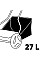 Газонокосарка Einhell GC-HM 400, 40 см, 13-37 мм, 27 л, 7.5 кг (3414129)