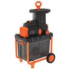 Садовий подрібнювач Black&Decker 2.8 кВт, макс. 45 мм, фреза, 45 л (BEGAS5800)