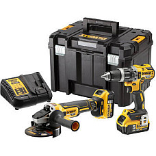 Набір електроіструментів DeWALT 2 од. 18 В XR Li-lon, вага 4.2 кг, кейс TSTAK, 2 АКБ та ЗП (DCK2080P2T)