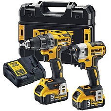 Набір електроіструментів DeWALT 2 од. 18 В XR Li-lon, вага 6.61 кг, кейс TSTAK, 2 АКБ та ЗП (DCK268P