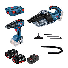 Набір електроіструментів Bosch 18V GSR 18V-50, GAS 18V-1, 2x5Ah, кейс (0.615.990.M44)