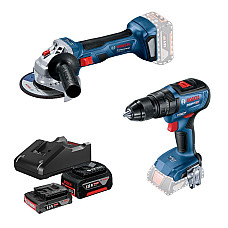 Набір електроіструментів Bosch 18V GWS180-LI, GSB 18V-50, 2х4А (0.615.990.M8S)