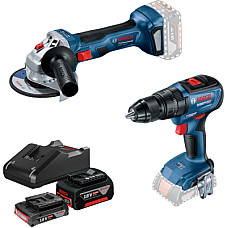 Набір електроіструментів Bosch 18V GWS180-LI, GSB 18V-50, 2х4А (0.615.990.M8S)