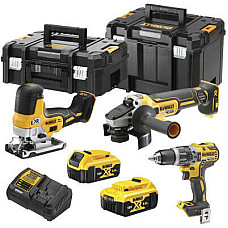 Набір електроіструментів DeWALT 3 од. 18 В XR Li-lon, вага 11.7 кг, 2 кейса, 2 АКБ та ЗП (DCK329P2T)
