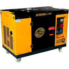 Генератор KAMA дизельний KDK11500SC3, 3-ф. 220/400V, 50Hz, 11kVA/8.8kW, 26 л, 2.4 л/год, стартер (KDK11500SC3)