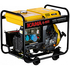 Генератор KAMA дизельний KDK10000CE3, 3-ф. 220/400V, 50Hz, 9.4kVA/7.5kW, 12.5 л, 2 л/год, ручний/стартер (KDK10000CE3)