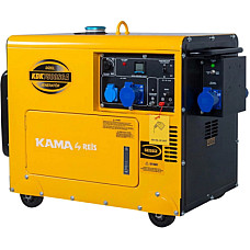 Генератор KAMA KDK7500SCA, дизель, 5.5kW, 6.9KVA, 230V, ATS, 14,5л (KDK7500SCA)
