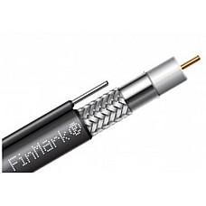Кабель телевізійний FinMark RG-690, CCS, +steel wire, 305м, black (F690BVM_305_black)